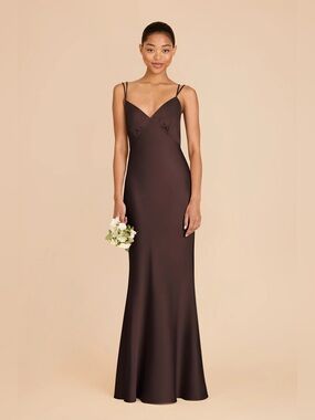 birdy grey stephanie dress Olive Bridesmaid Matte Satin Size Medium Stephanie is our sleek matte satin halter bridesmaid dress in Eucalyptus Whimsical Bloom Eucalyptus Whimsical Blooms Bridesmaid Dress